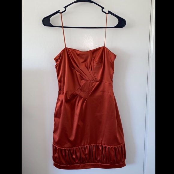 Designer Maria Vazquez Satin Strapless Dress - Picture 2 of 5